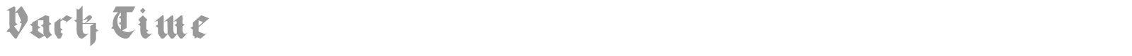 Dark Time font preview